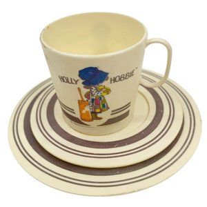 Vintage Chilton Holly Hobbie Child Play Set Plastic Replacement Dishes Miniature